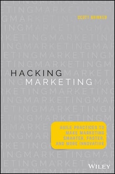Book cover of Hacking Marketing by Scott Brinker