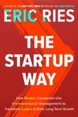 Book cover for the Start Up Way by Eric Ries