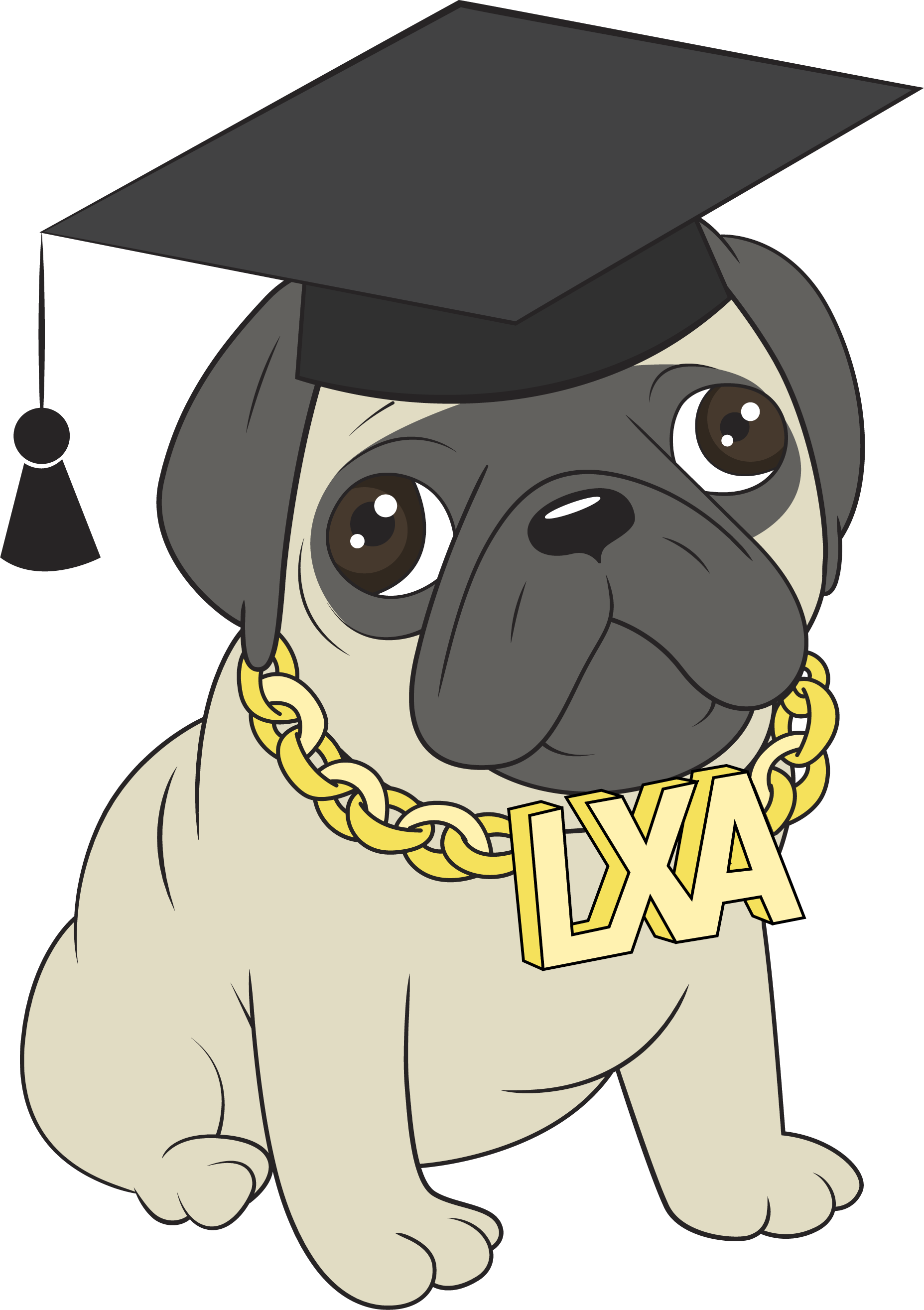 wearing graduation hat