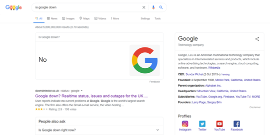 Is Google Down?