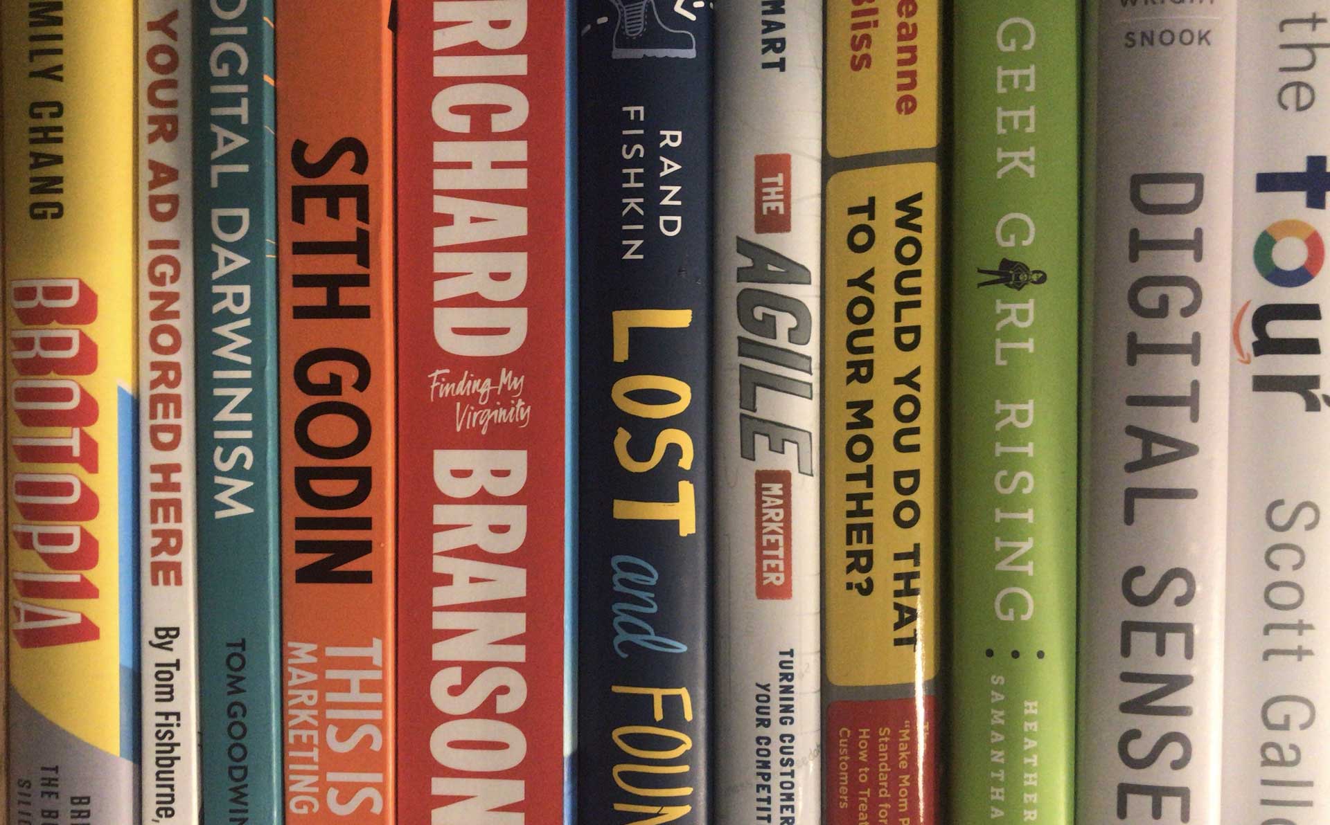 Marketing & Tech Book Club Books on the book shelf-1