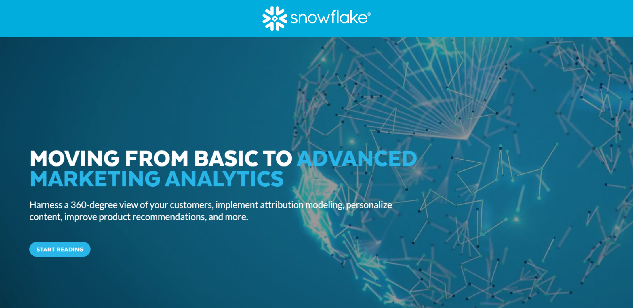 Moving from basic to advanced marketing analytics - Snowflake