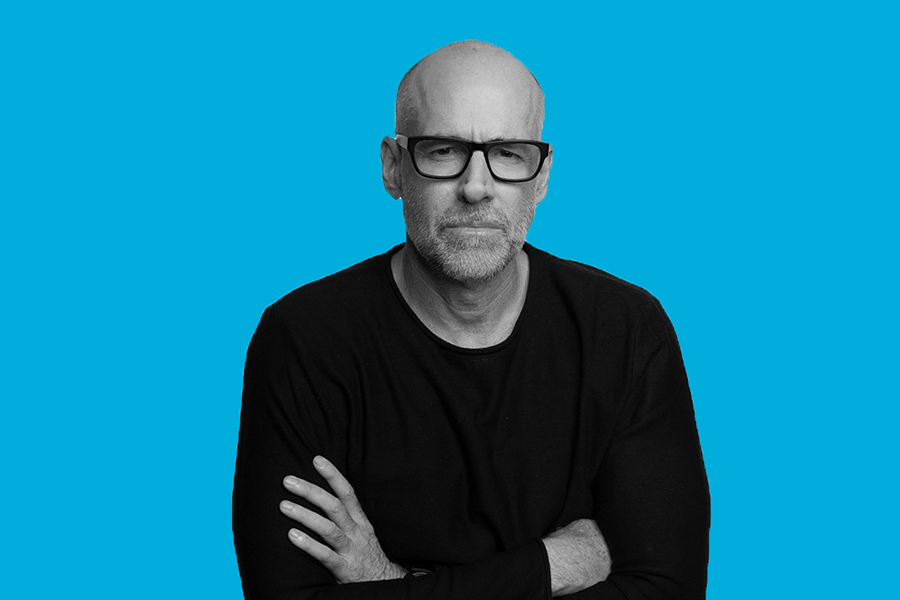 Scott Galloway on blue background