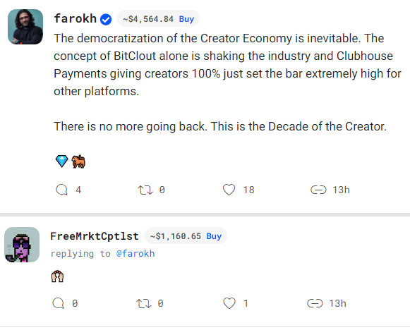 creator economy bitclout