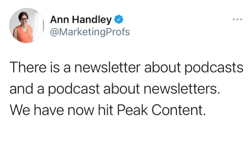 Ann Handley tweet